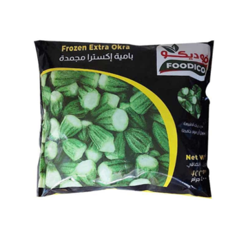Foodico Frozen Extra Okra 400g pack – premium quality frozen okra